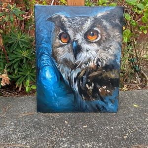 Owl Painting by Dan Kobasic